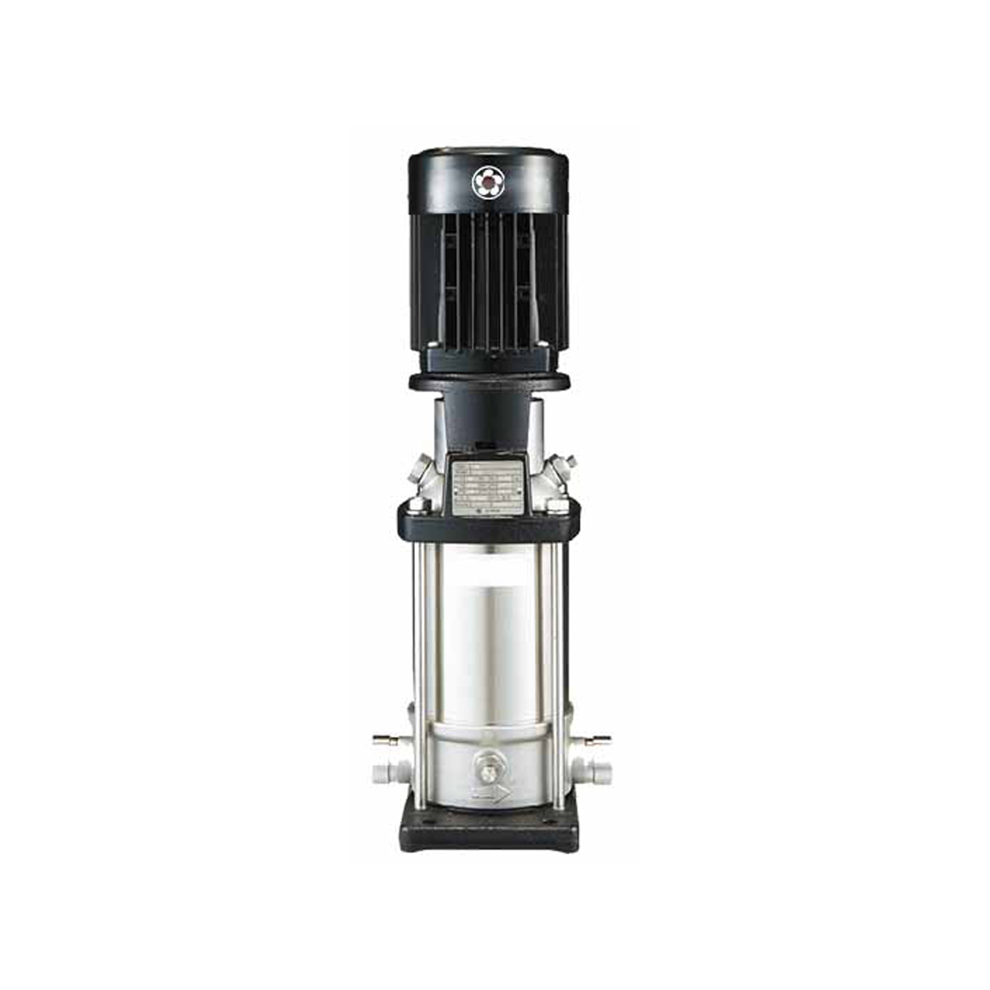 Gol Pumps, Vertical Multi Stage Inline Pump SS304, Max. Flow 1410 GPH, Horsepower 4 HP, Port Size 1.25 in, Model# SBI 3-21 KW3 3PH 230,480 V 60HZ  IE3